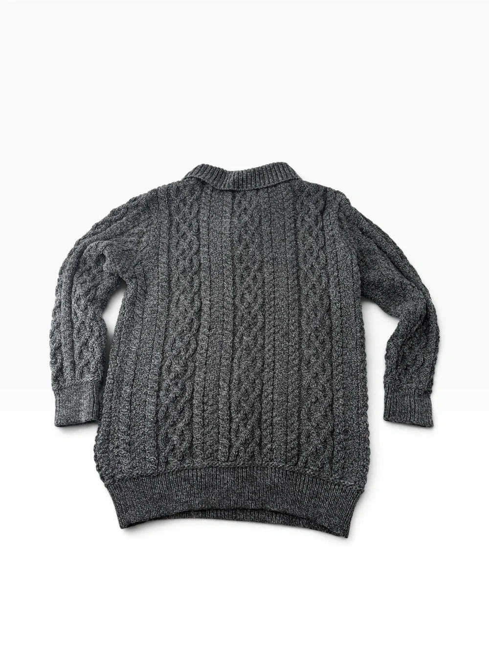 Aran Crafts 100% Merino Wool Irish Cable Fisherman Cabincore Men’s XL Sweater
